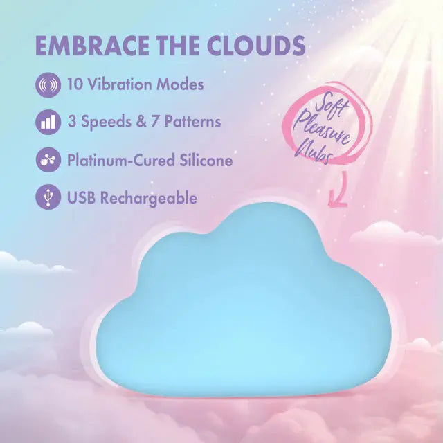 Play With Me - Cuddle Cloud - Blue – body-safe materials | Fu'Cha Exotics