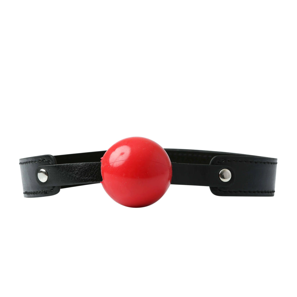 Sex and Mischief Solid Ball Gag - Red – body-safe materials | Fu'Cha Exotics