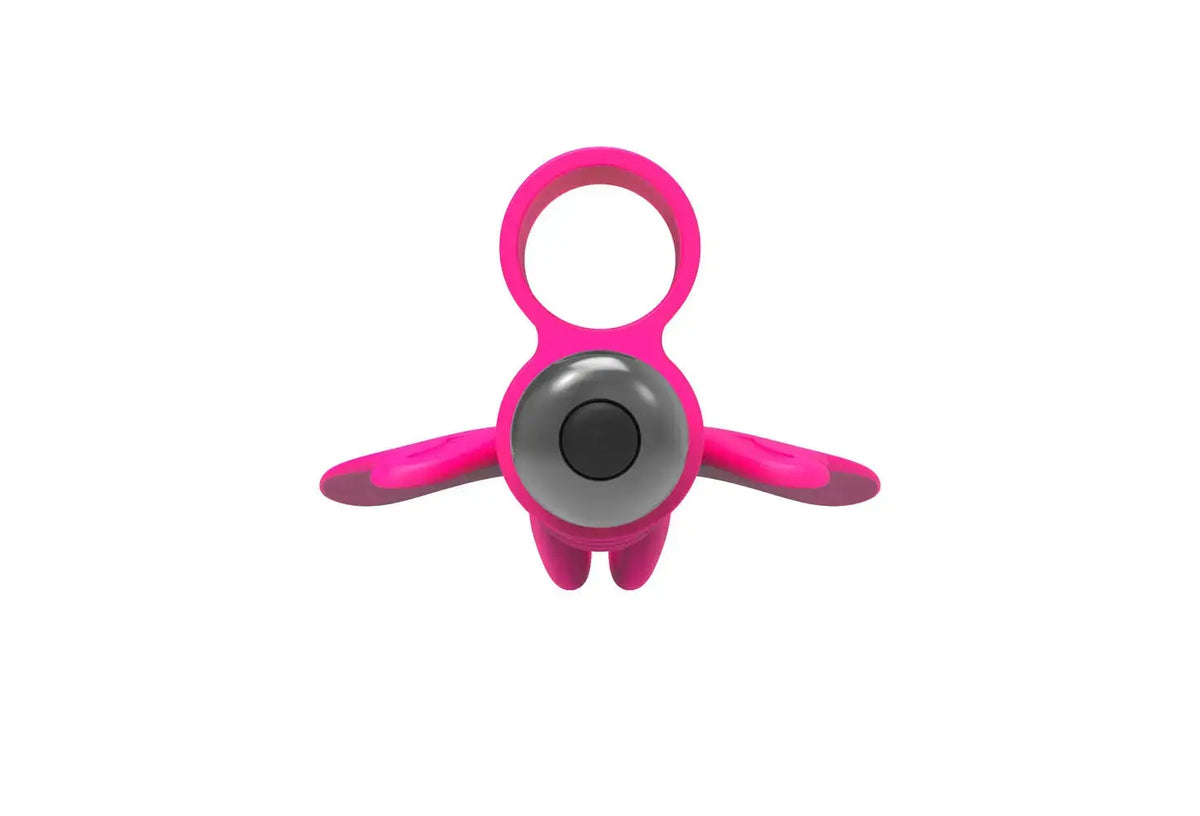The 9's Flirt Finger Butterfly Finger Vibrator - Pink – body-safe materials | Fu'Cha Exotics
