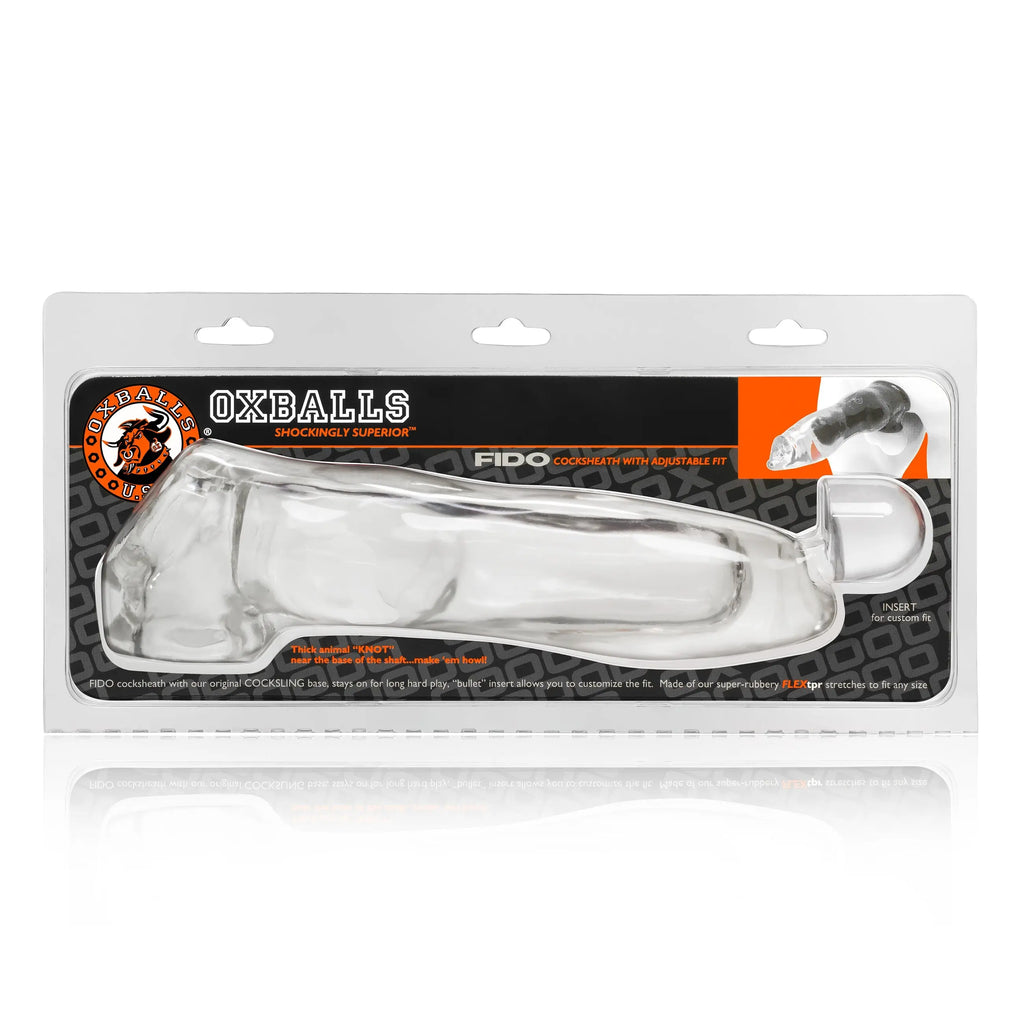 Fido Cocksheath With Adjustable Fit - Clear – body-safe materials adjustable intensity | Fu'Cha Exotics