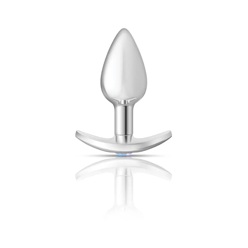 Silver Anchor Buttplug Kit - Clear Iridescent/pink – body-safe materials | Fu'Cha Exotics