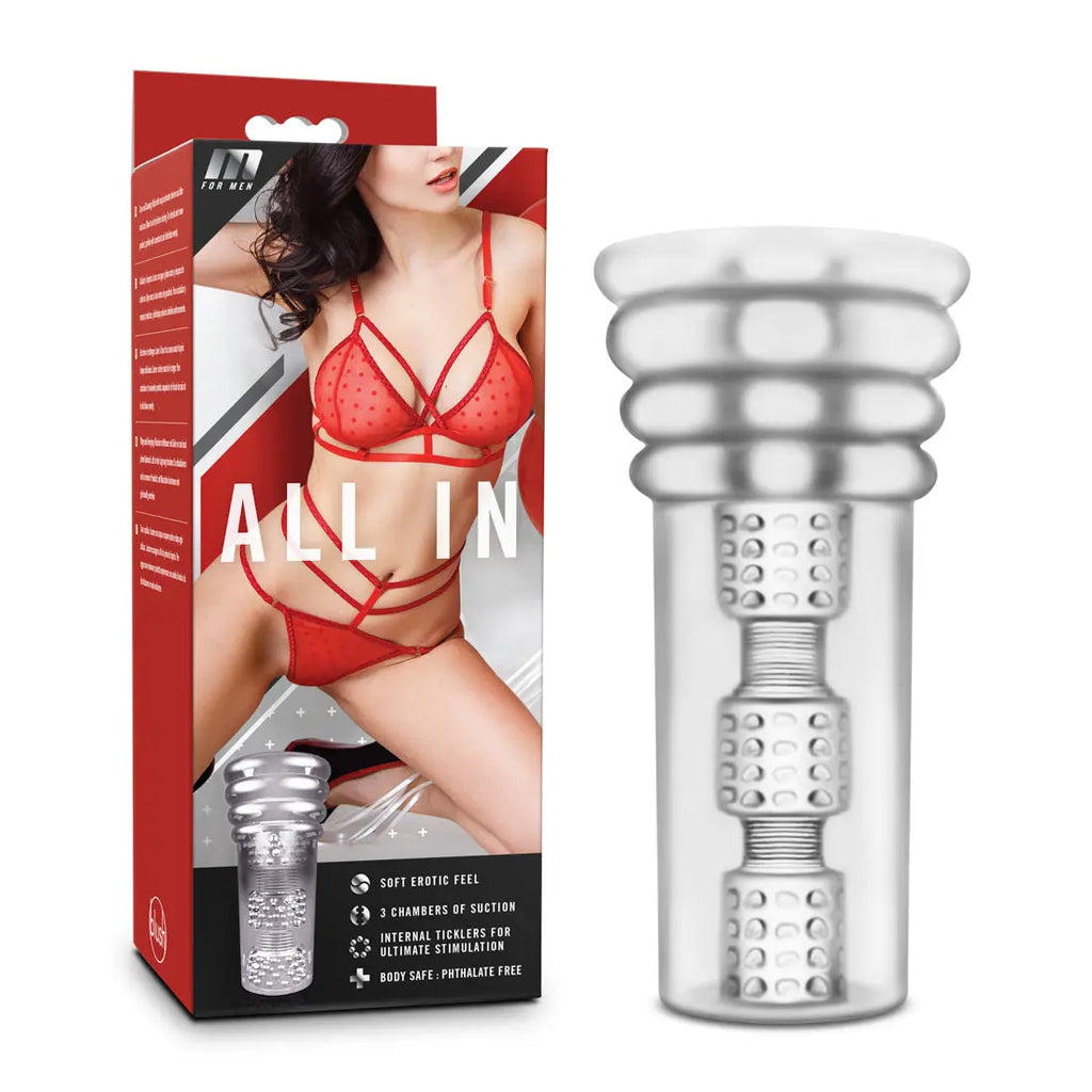 All in - Clear – body-safe materials suction stimulation | Fu'Cha Exotics