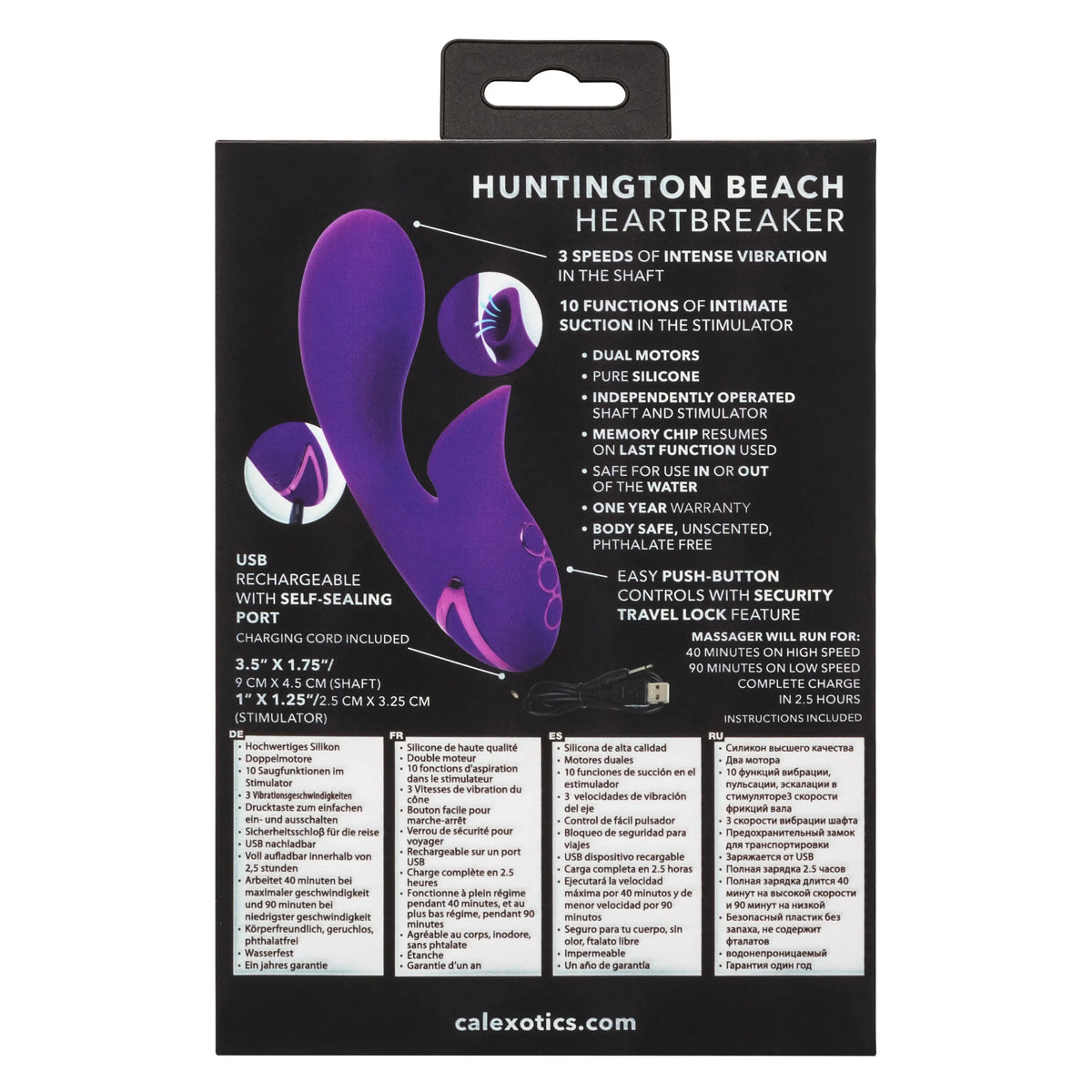 California Dreaming Huntington Beach Heartbreaker - Purple – body-safe materials | Fu'Cha Exotics