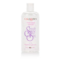 Water-based lubricant bottle, 8 fl oz, CALETYCS Smooth & Slick, clear liquid.