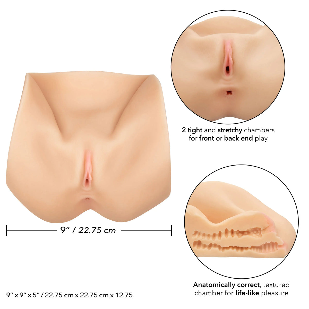 Stroke It Life-Size Pussy - Ivory – body-safe materials | Fu'Cha Exotics