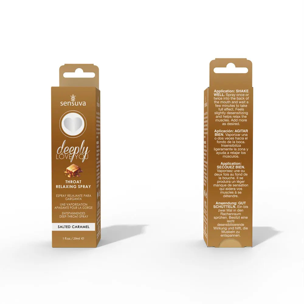 Deeply Love You Throat Relaxing Spray - Salted Caramel - 1 Fl. Oz. – body-safe materials | Fu'Cha Exotics