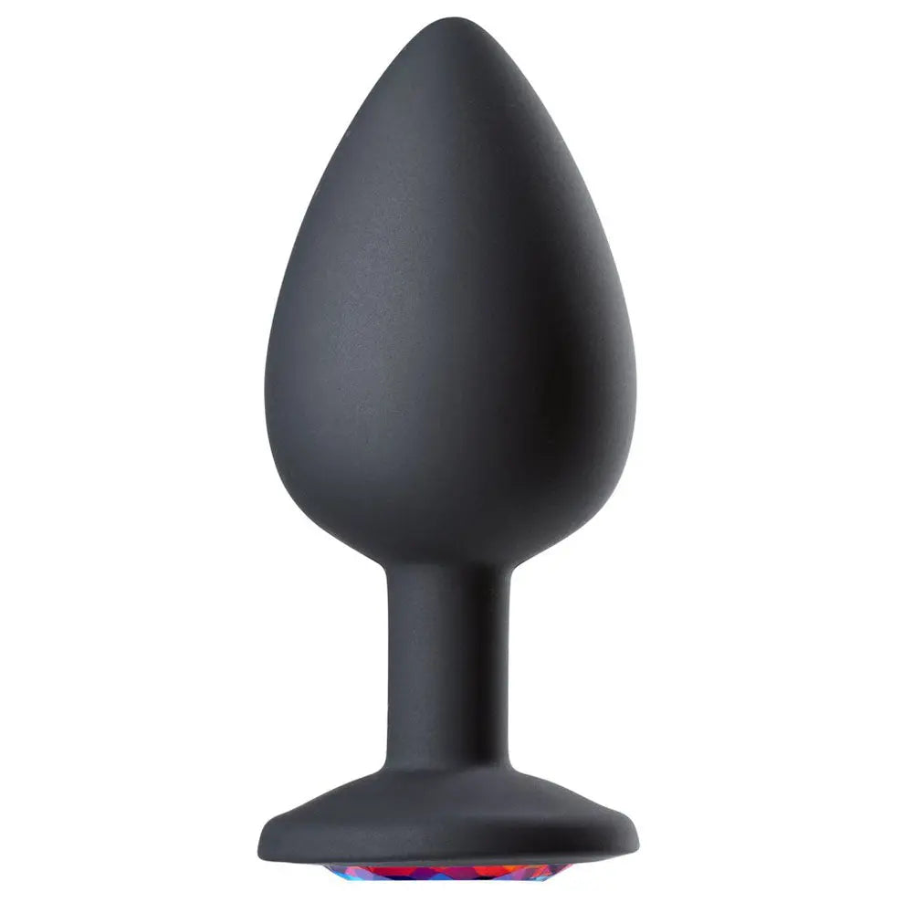 Cloud 9 Novelties Gems Jeweled Silicone Anal Plug - Large – body-safe silicone | Fu'Cha Exotics