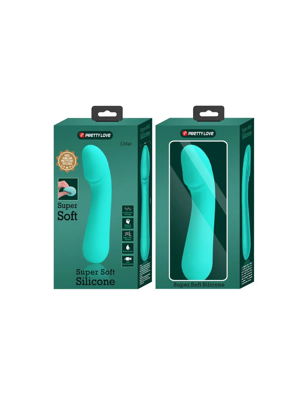 Cetus Rechargeable Vibrator - Turquoise – body-safe materials | Fu'Cha Exotics