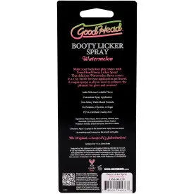 Goodhead Booty Licker Spray Watermelon 1 Fl – body-safe materials | Fu'Cha Exotics