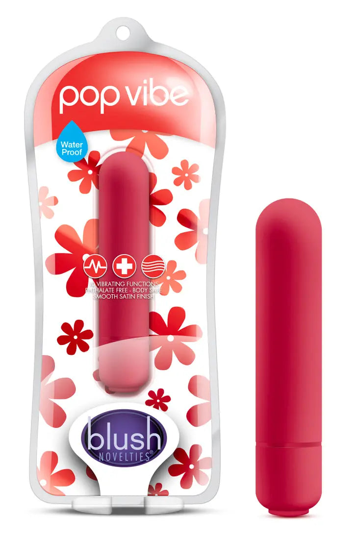 Vive - Pop Vibe - Cherry Red – body-safe materials fully waterproof | Fu'Cha Exotics