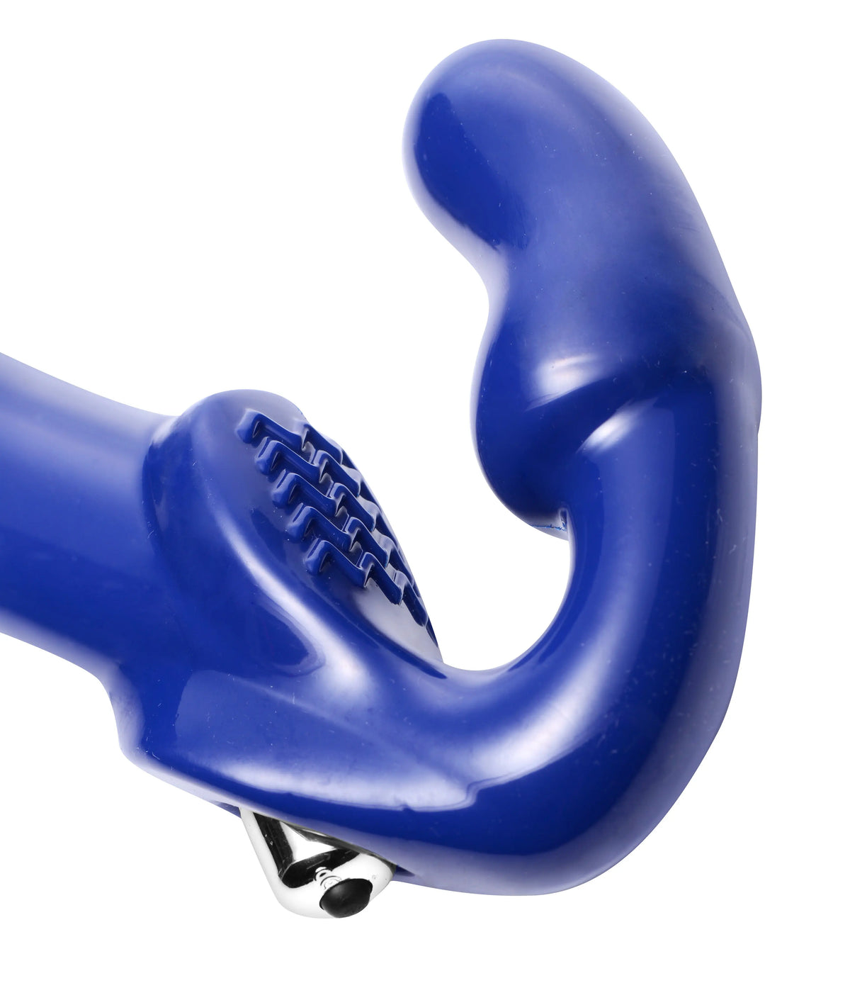 Revolver II Vibrating Strapless Strap on Dildo - Blue – body-safe materials | Fu'Cha Exotics