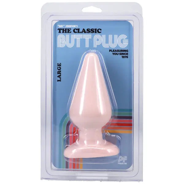 Classic Butt Plug Smooth - Large - White – body-safe materials | Fu'Cha Exotics