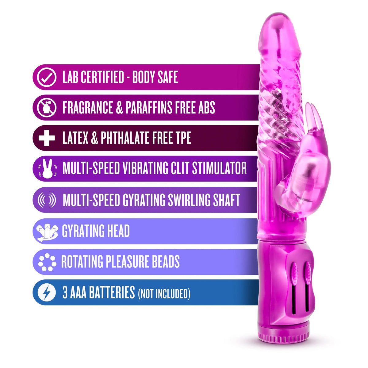 B Yours - Beginner's Bunny - Pink – body-safe materials | Fu'Cha Exotics