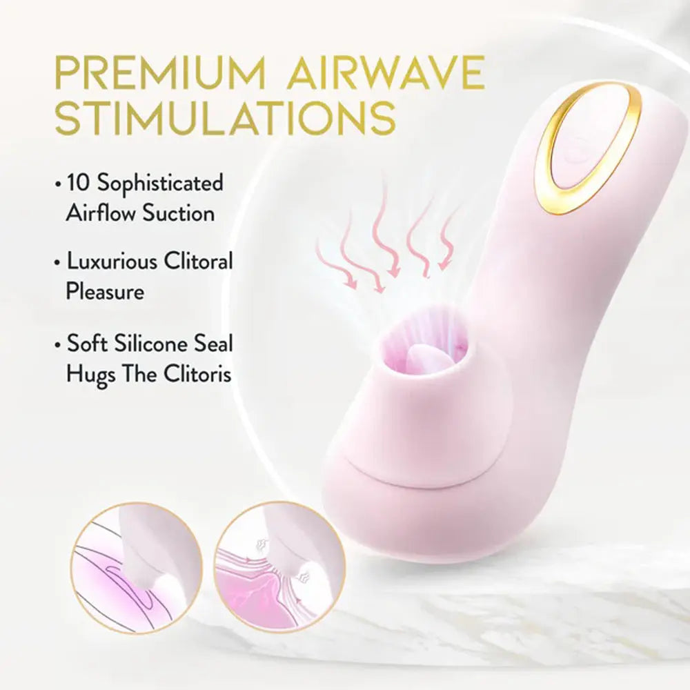 Delice Fleur Air Pulsing Vibe - Barely Purple – body-safe materials | Fu'Cha Exotics