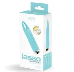 Lasso Rechargeable Clitoral Bullet Vibrator - Turquoise – body-safe silicone USB-rechargeable | Fu'Cha Exotics