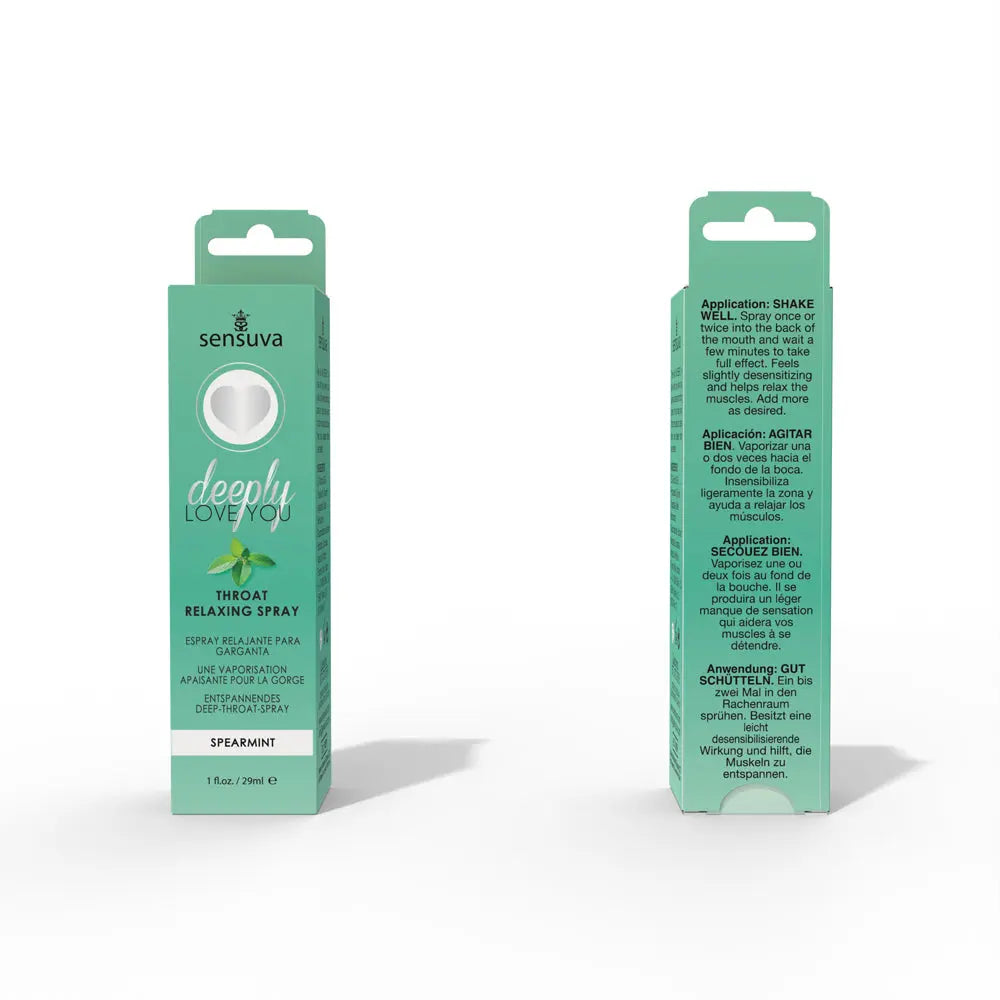 Deeply Love You Throat Relaxing Spray - Spearmint - 1 Fl. Oz. – body-safe materials | Fu'Cha Exotics