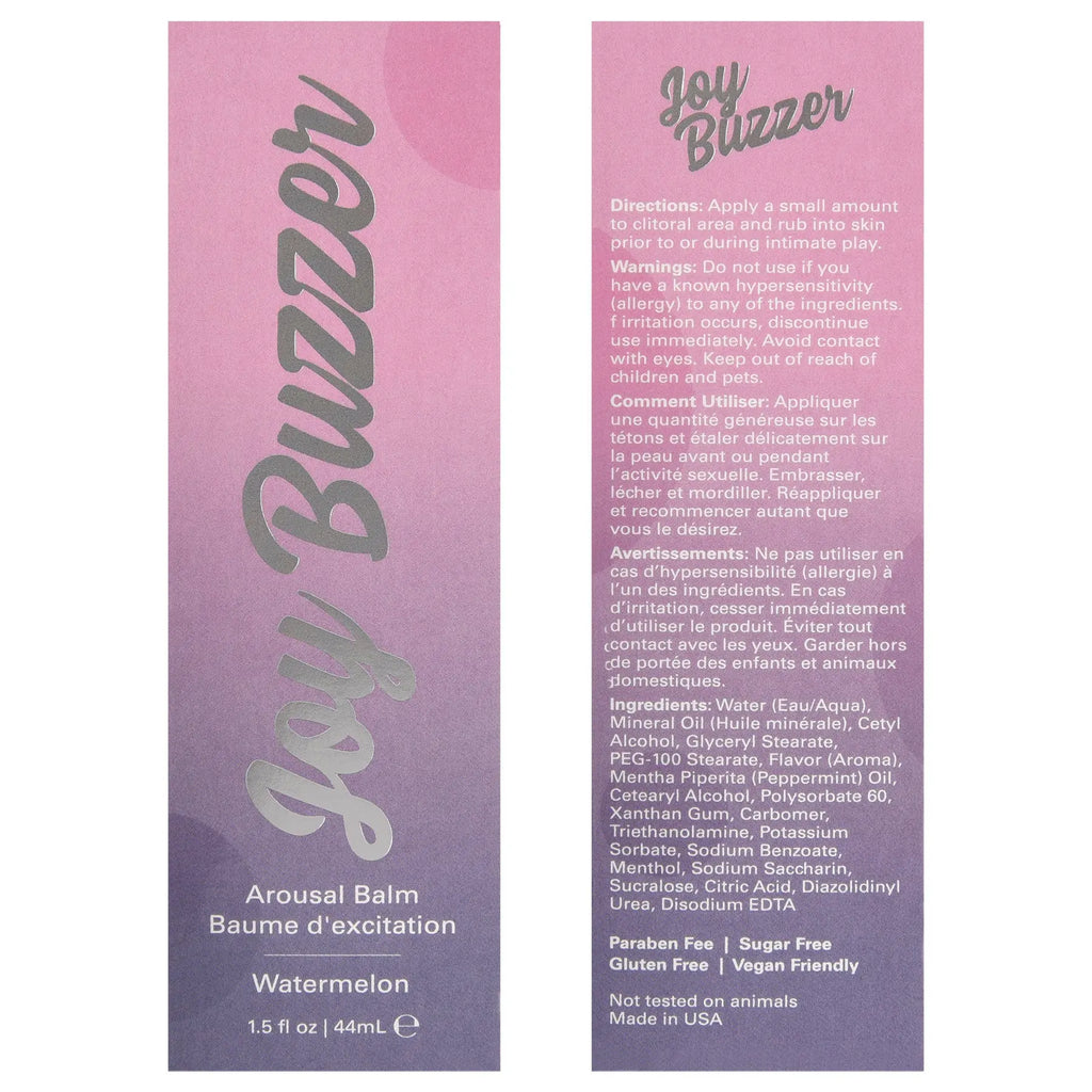 Joy Buzzer - Watermelon - 1.5 Fl. Oz./ 44ml – body-safe materials | Fu'Cha Exotics