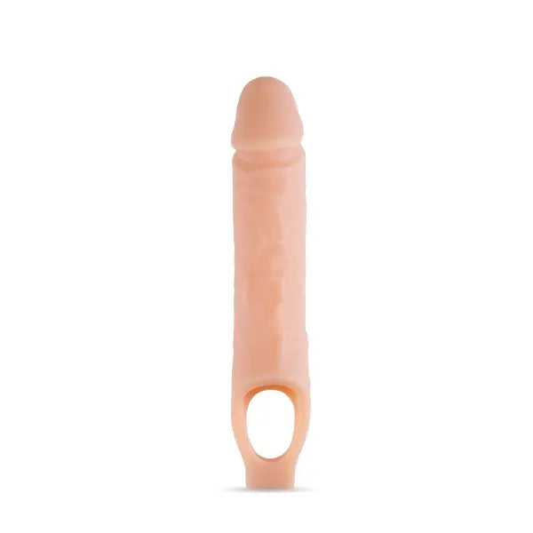 Performance Plus - 10 Inch Silicone Cock Sheath Penis Extender - Vanilla – body-safe silicone | Fu'Cha Exotics