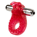 Red bull-shaped adult toy with chrome bar handle