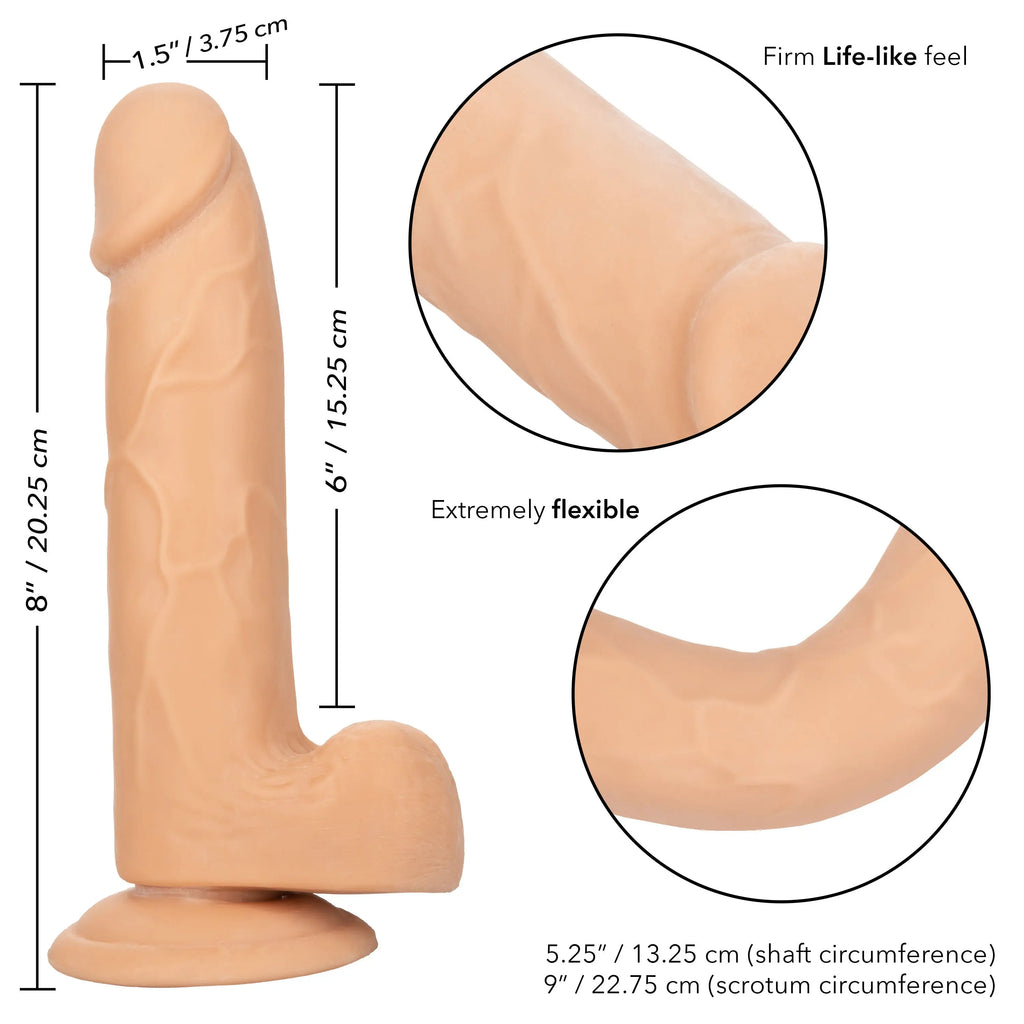 Size Queen 6 inch/15.25 Cm - Ivory – body-safe materials | Fu'Cha Exotics