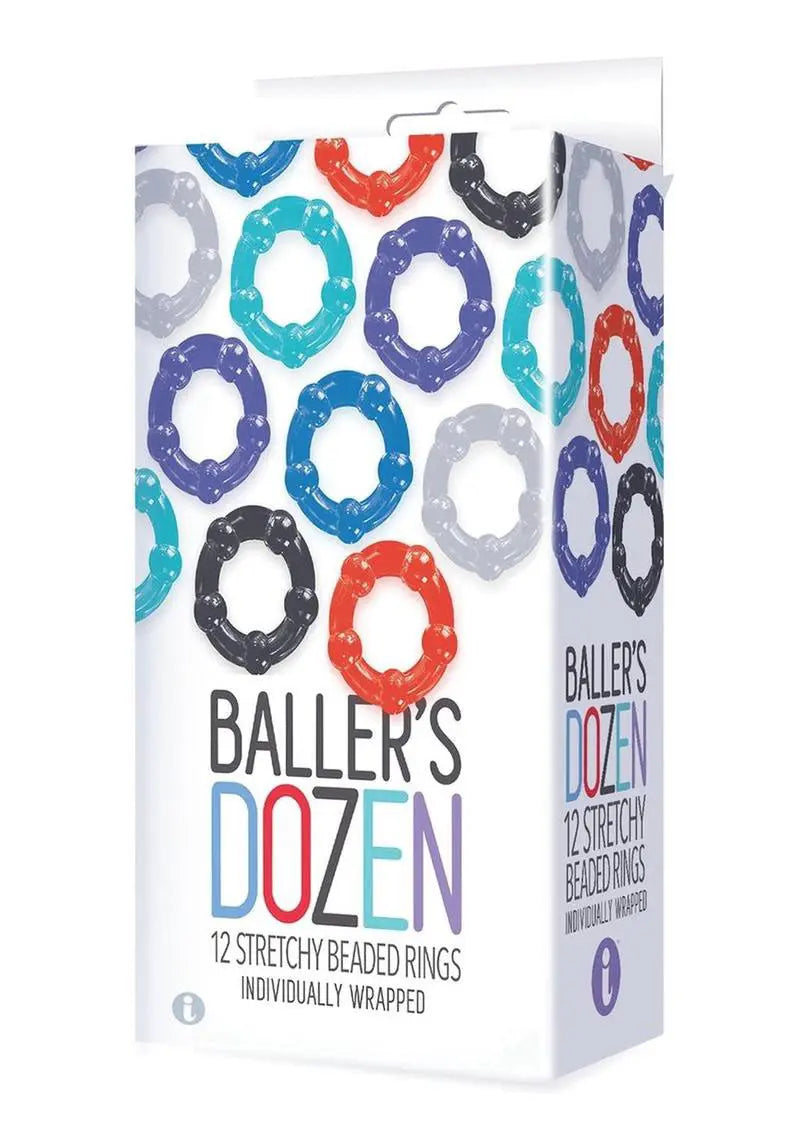 The 9's - Baller Dozen Beaded - 12 Pc Cock Ring Set – body-safe materials | Fu'Cha Exotics