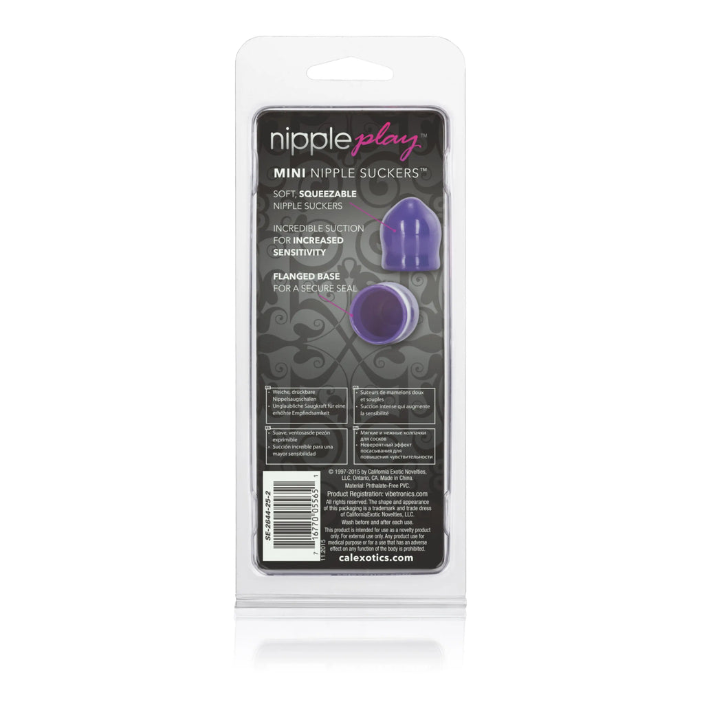 Nipple Play Mini Nipple Suckers - Purple – body-safe materials | Fu'Cha Exotics