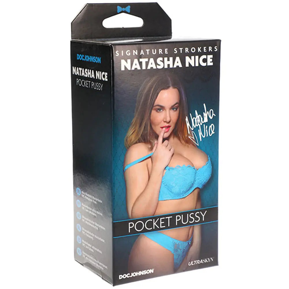 Signature Strokers - Natasha Nice - Ultraskyn Pocket Pussy – body-safe materials | Fu'Cha Exotics