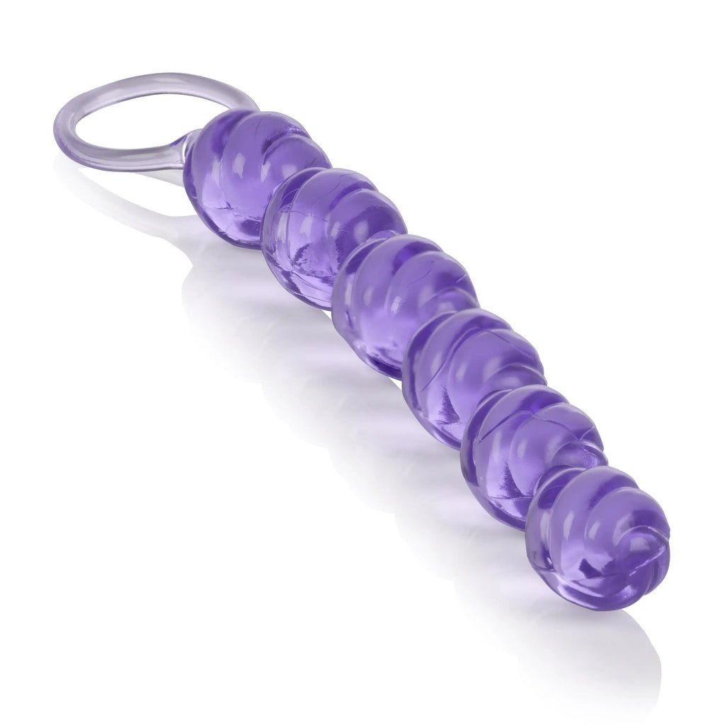 Swirl Pleasure Beads - Purple – body-safe materials | Fu'Cha Exotics