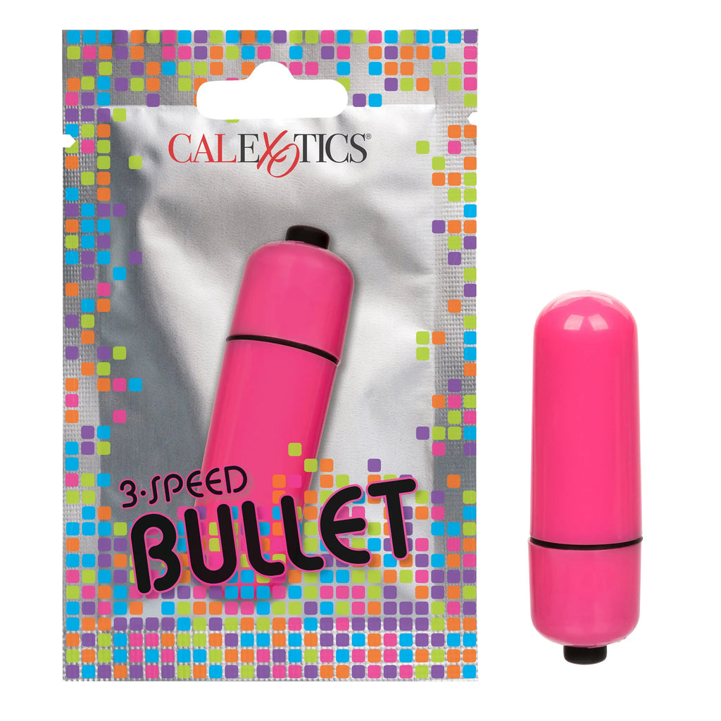 Foil Pack 3-Speed Bullet - Pink – body-safe materials 3 vibration modes | Fu'Cha Exotics