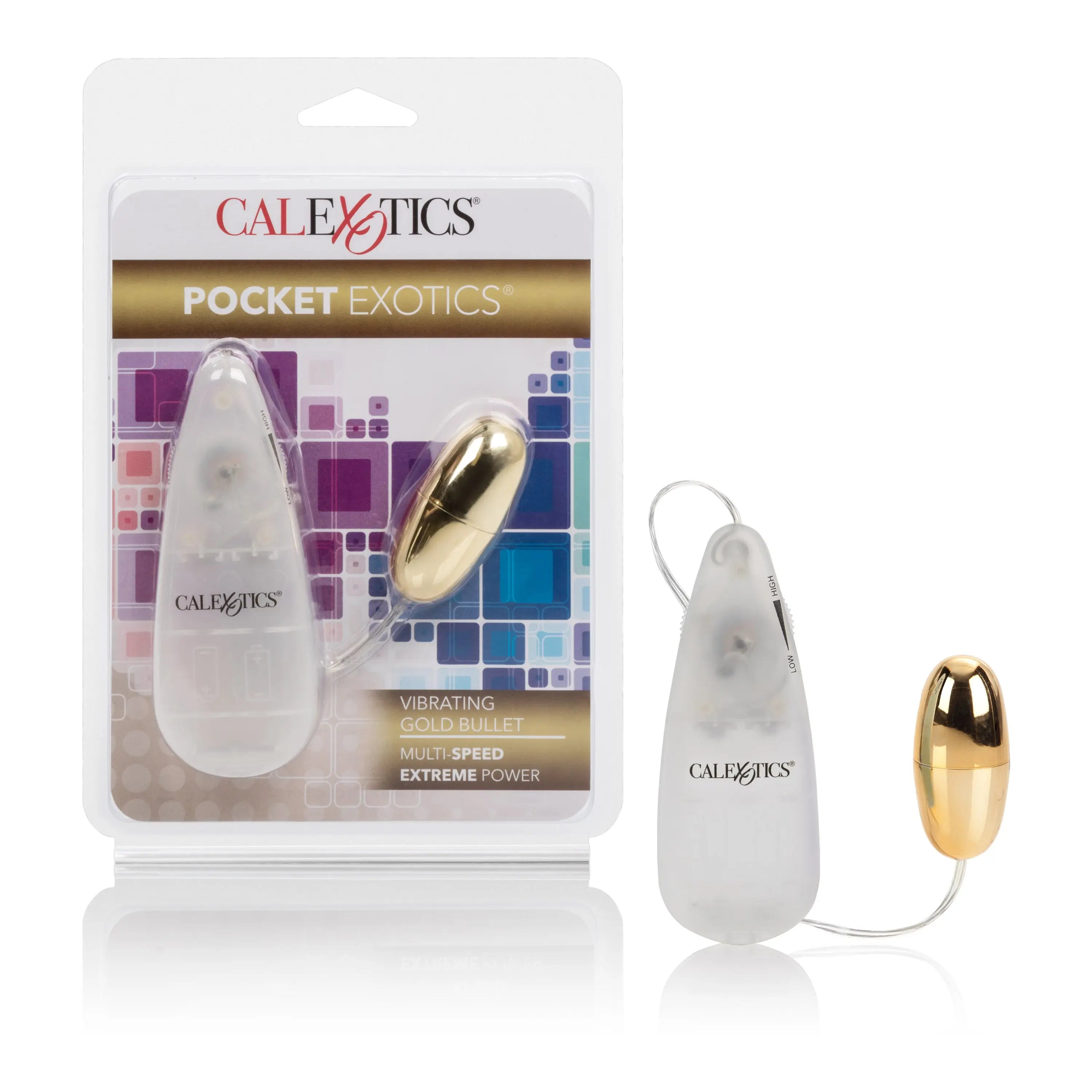Vibrating gold bullet massager with cord