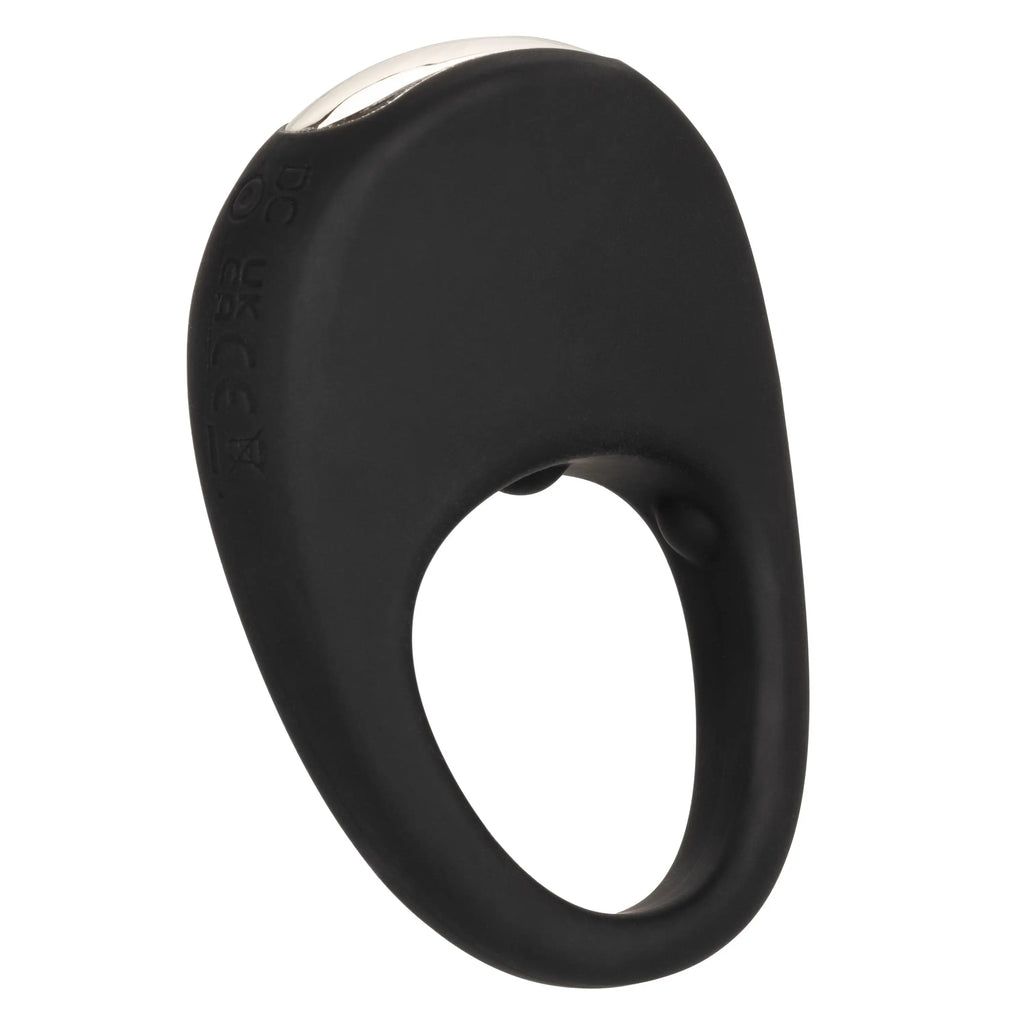 Silicone Rechargeable Pleasure Ring - Black - Black – body-safe materials | Fu'Cha Exotics