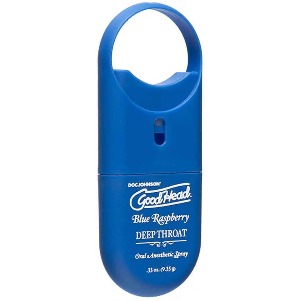Goodhead - Deep Throat Spray to-Go - Blue Raspberry - .33 Oz. – body-safe materials | Fu'Cha Exotics