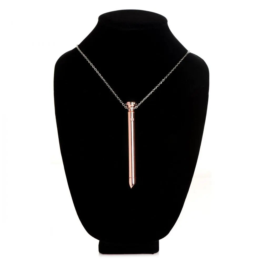 7x Vibrating Necklace - Rose Gold – body-safe materials | Fu'Cha Exotics