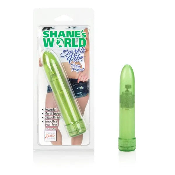 Shanes World Sparkle Vibes - Green – body-safe materials | Fu'Cha Exotics