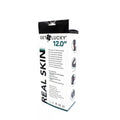 Real Skin 12 Dual Layer Dildo - Dark Brown