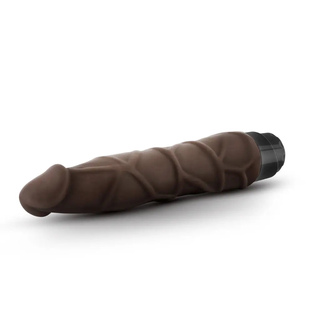 Dr. Skin - Cock Vibe 1 - 9 Inch Vibrating Cock - Chocolate – body-safe materials | Fu'Cha Exotics