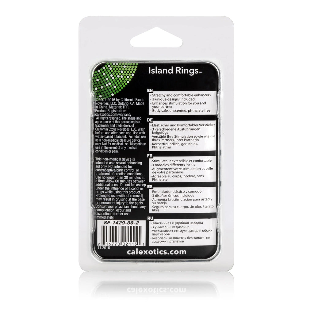 Island Rings - Clear – body-safe materials | Fu'Cha Exotics