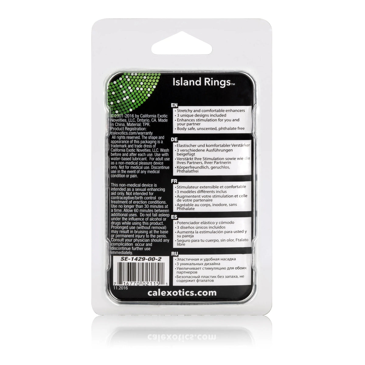 Island Rings - Clear – body-safe materials | Fu'Cha Exotics