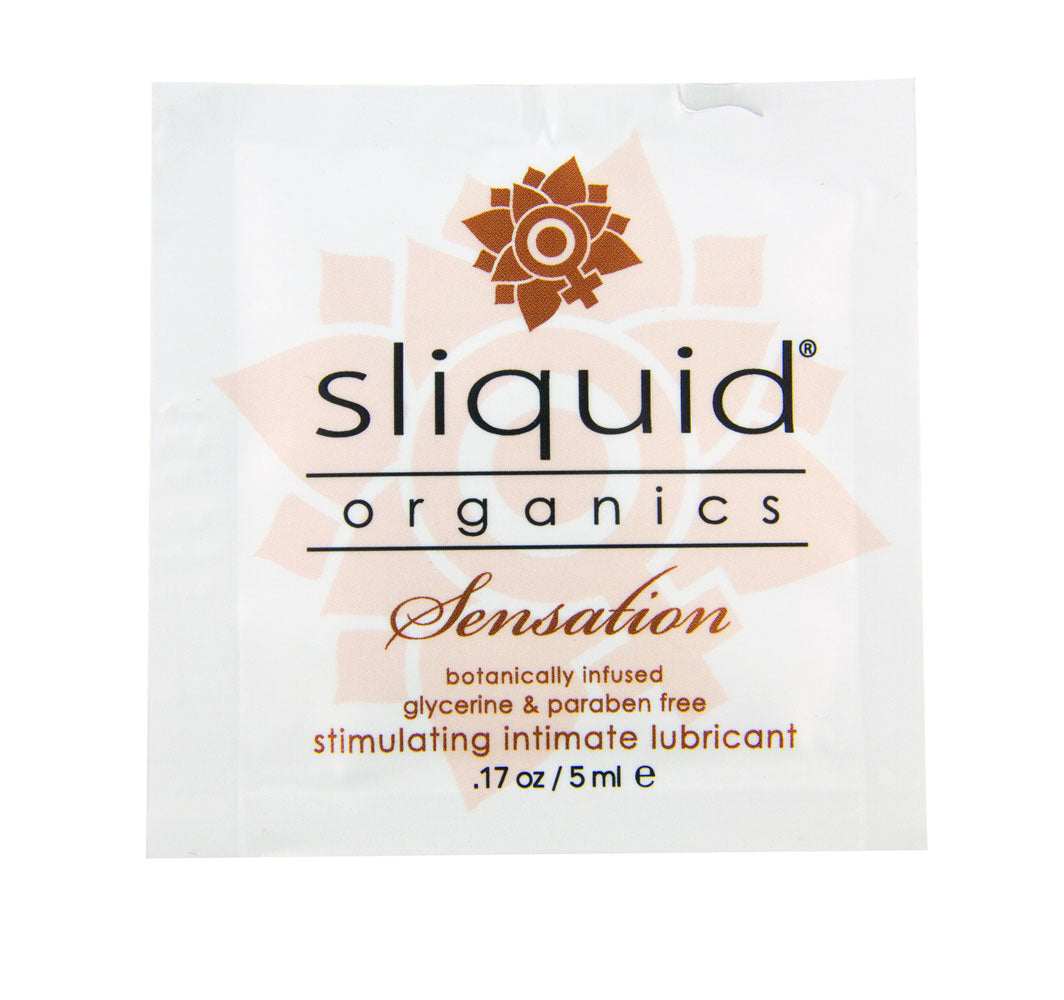 Sliquid Organics Sensation - 200 Count Case - .17 Oz./ 5ml Foils