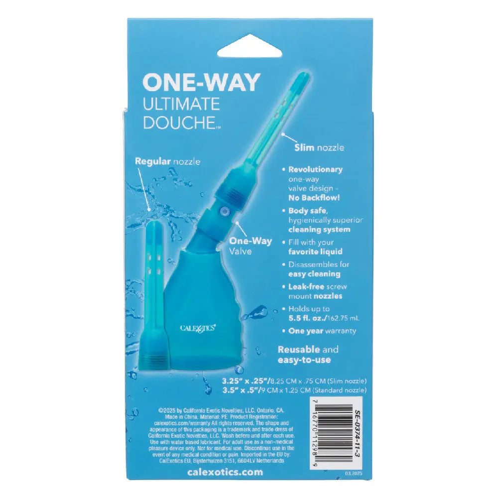 One-Way Ultimate Douche - Blue – body-safe materials | Fu'Cha Exotics