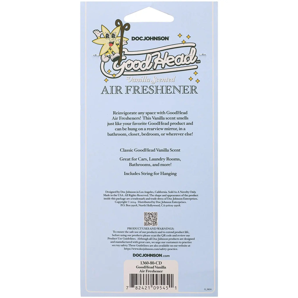 Goodhead Air Freshener Vanilla – body-safe materials | Fu'Cha Exotics