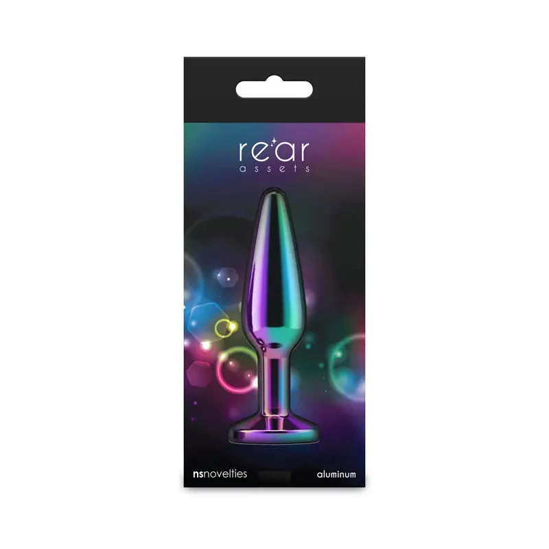Rear Assets - Tapered Medium - Multicolor Rainbow – body-safe materials | Fu'Cha Exotics