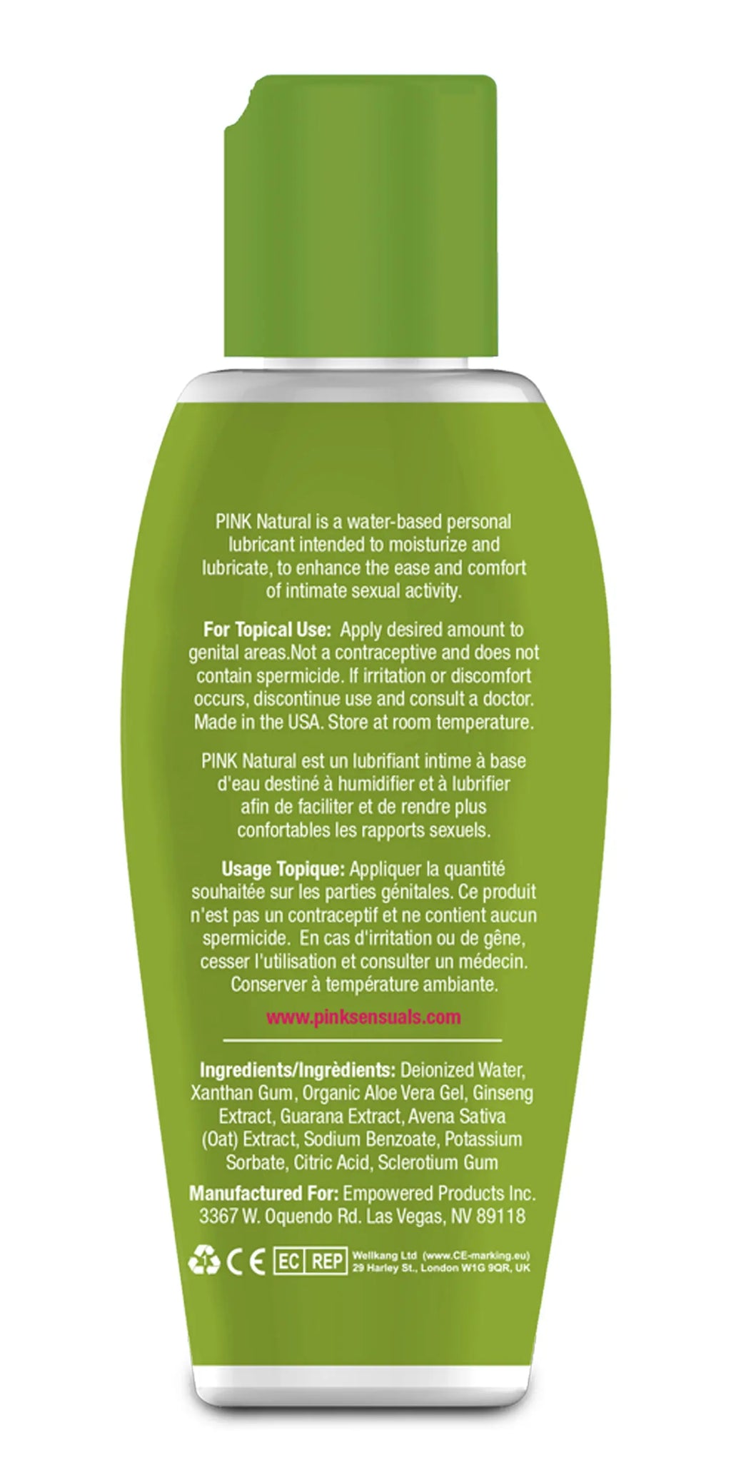 Pink Natural - 2.8 Oz. / 80 ml – body-safe materials | Fu'Cha Exotics