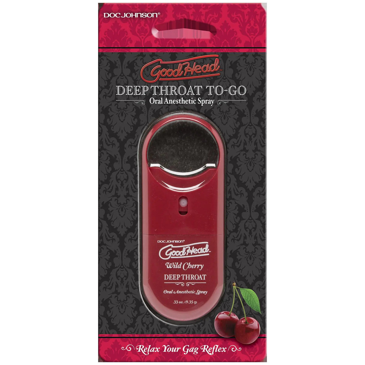 Goodhead to Go Deep Throat Spray - Wild Cherry – body-safe materials | Fu'Cha Exotics