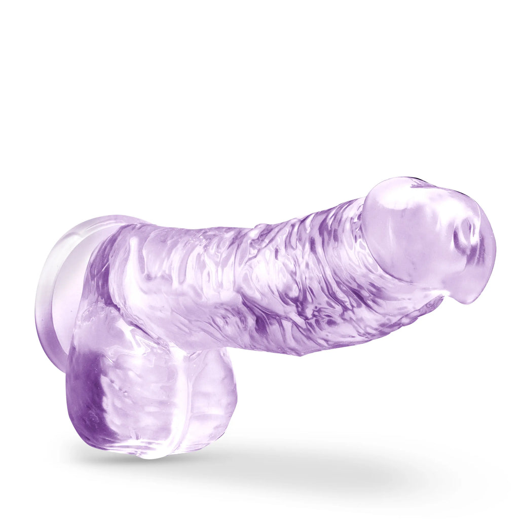 Naturally Yours - 6 Inch Crystalline Dildo - Amethyst – body-safe materials | Fu'Cha Exotics
