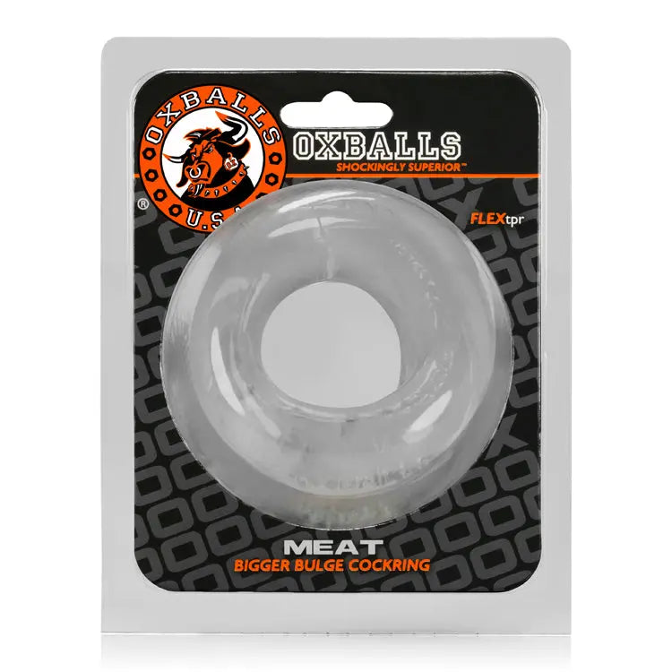 Meat Bigger Bulge Cockring - Clear – body-safe materials | Fu'Cha Exotics