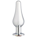 Cloud 9 Novelties Gems Silver Chrome Tall Plug - Medium