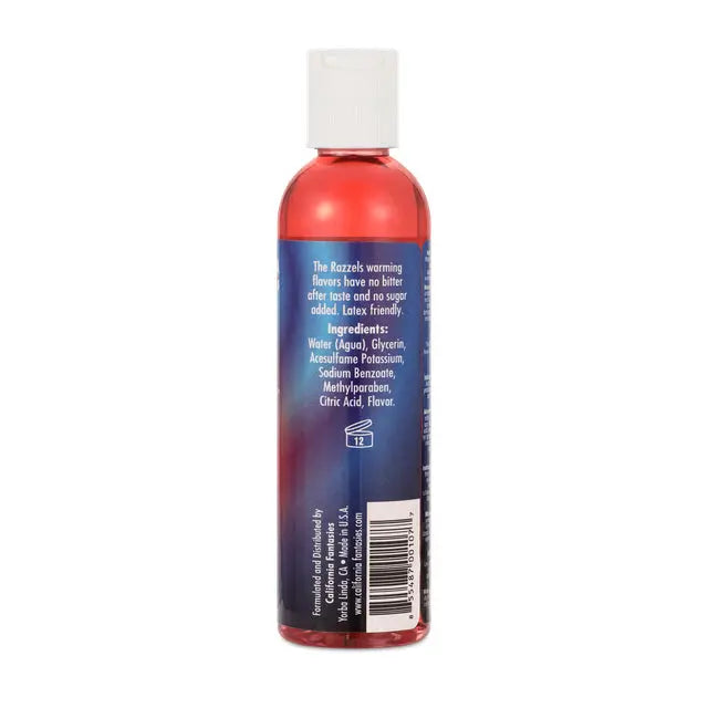 Razzels Warming Lubricant - Kissable Cherry - 4 Oz. Bottle – body-safe materials | Fu'Cha Exotics