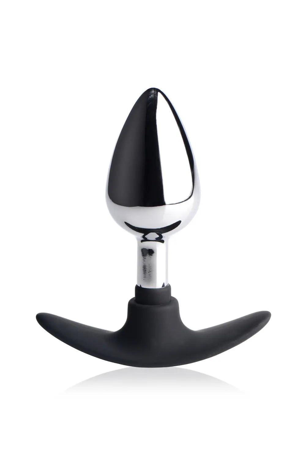 Dark Invader Metal and Silicone Anal Plug - Medium - – body-safe silicone | Fu'Cha Exotics