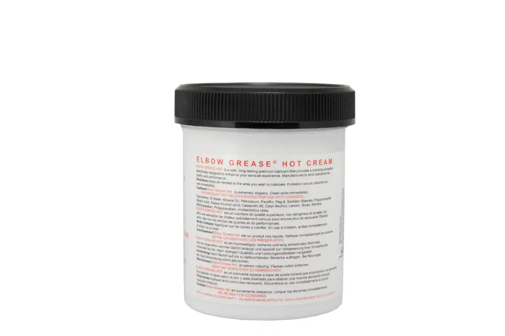 Elbow Grease Hot Cream - 4 Oz. – body-safe materials | Fu'Cha Exotics
